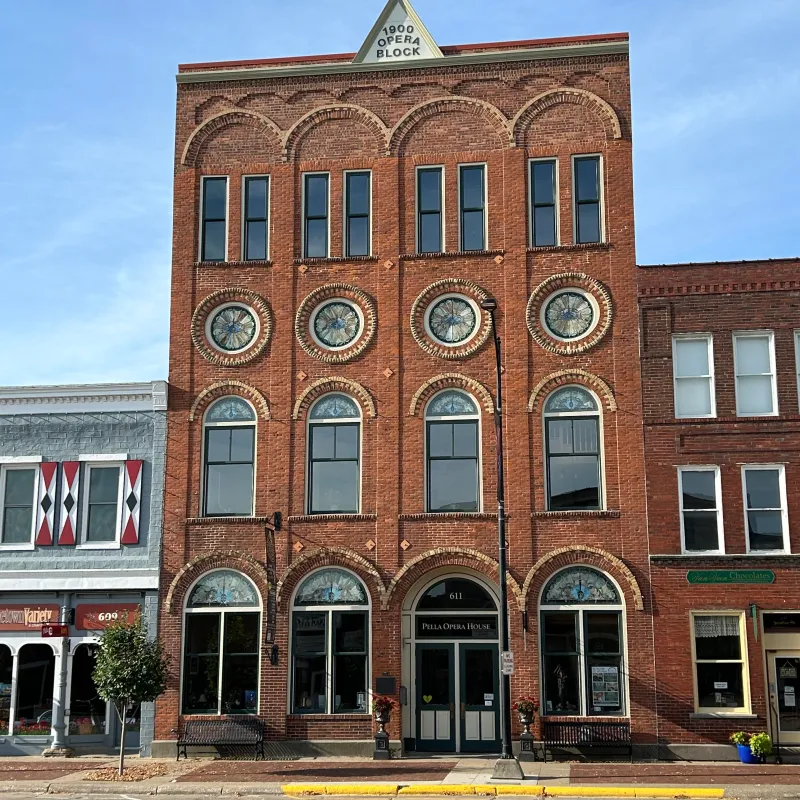a large brick building